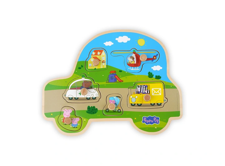 Peppa Gris Trepuslespill 6 brikker 2 + 