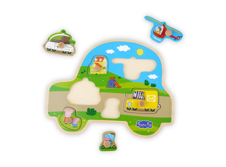 Peppa Gris Trepuslespill 6 brikker 2 + 