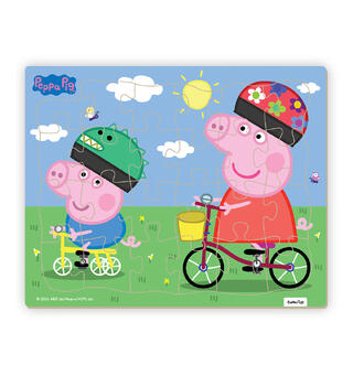 Peppa Gris puslespill 24 brikker 3 +
