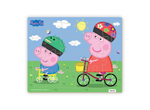 Peppa Gris puslespill 24 brikker 3 + 