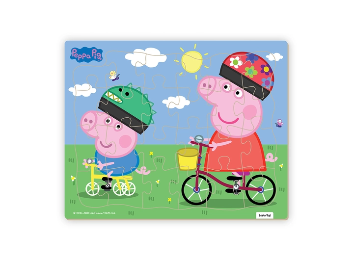 Peppa Gris puslespill 24 brikker 3 + 