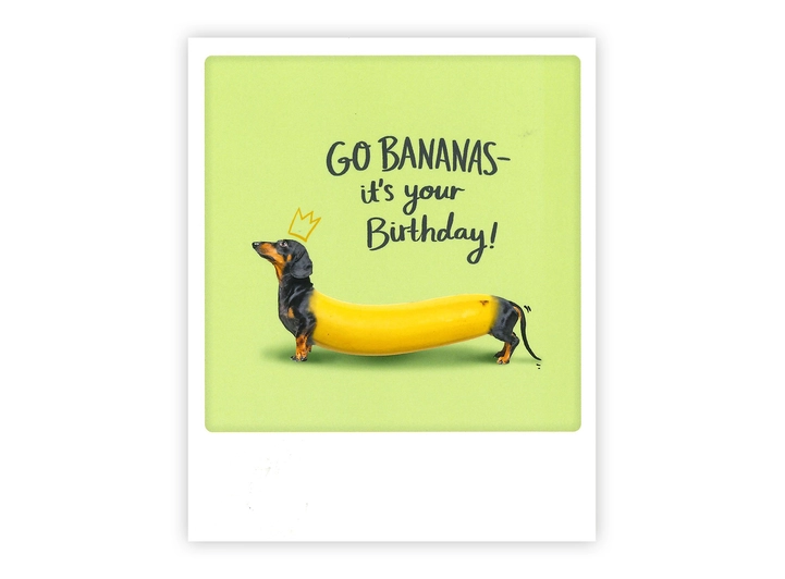 Pickmotion postkort - Go bananas Pickmotion - Postkort 