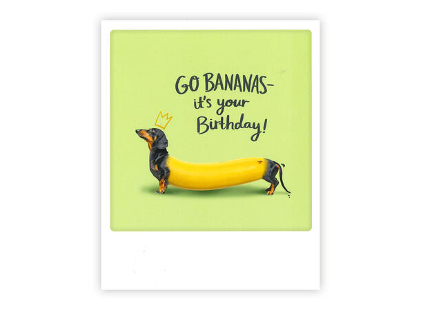 Pickmotion postkort - Go bananas Pickmotion - Postkort