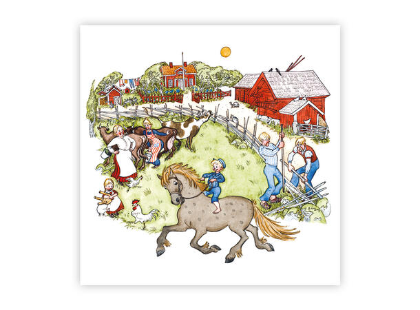 Emil i Lønneberget Serviett - Katthult 33 x 33 cm