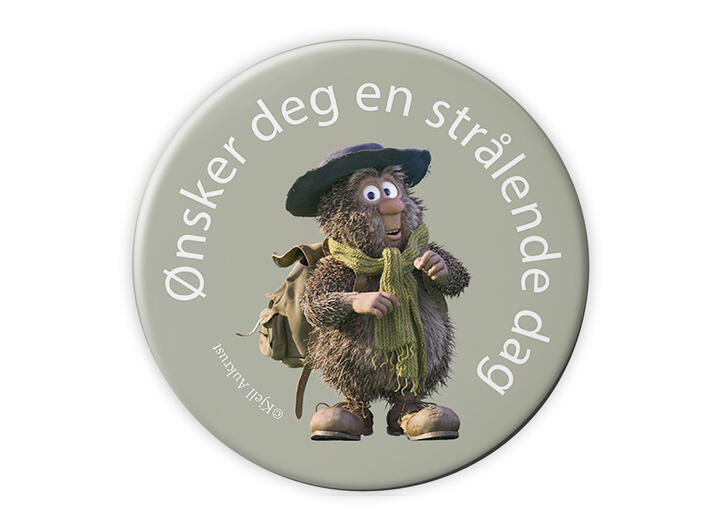 Flåklypa Magnet - Ønsker deg en strålend 5,6 cm 