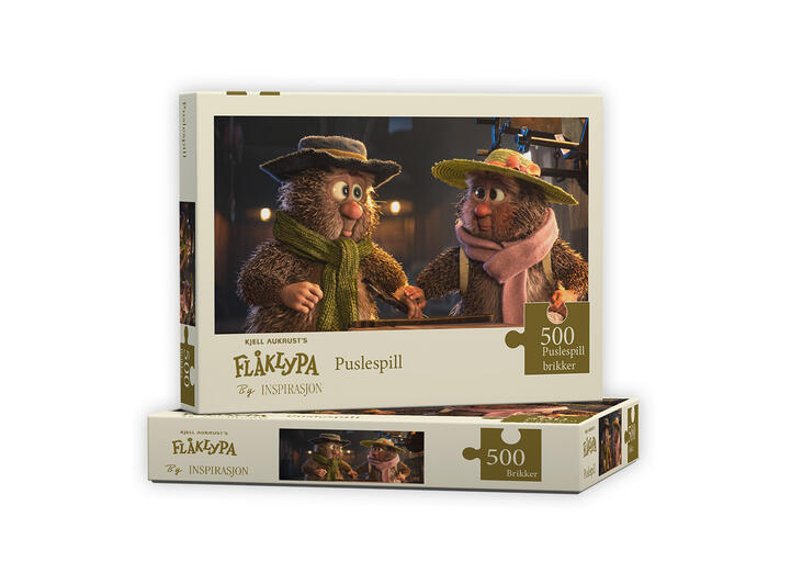 Flåklypa Puslespill 500 - Ludvig og Lisa 500 brikker 