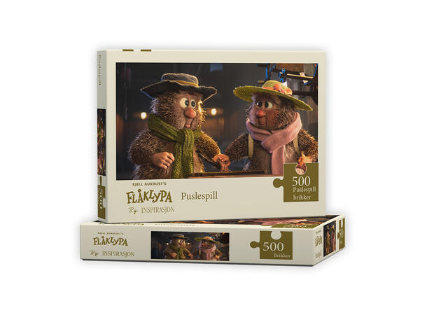 Flåklypa Puslespill 500 - Ludvig og Lisa 500 brikker 