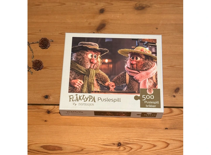 Flåklypa Puslespill 500 - Ludvig og Lisa 500 brikker 