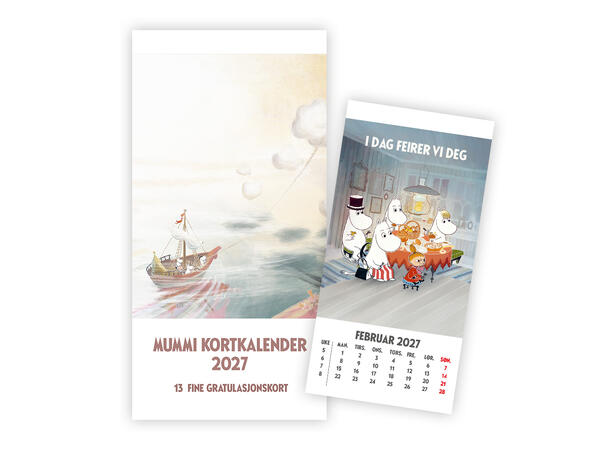 Mummi Postkortkalender 2027 Kalender 2027