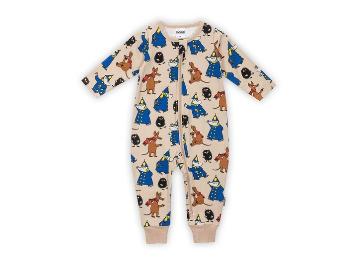 Mummi Pyjamas - Kraftfull Beige 74 Babyklær fra Mummi 
