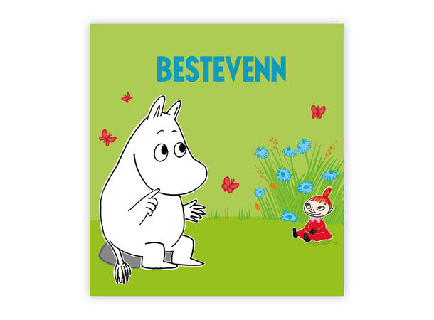 Mummi dobbeltkort - Bestevenn 7,5 cm Mummi 