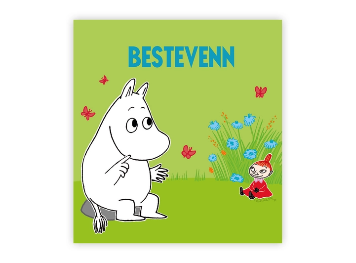 Mummi dobbeltkort - Bestevenn 7,5 cm Mummi 