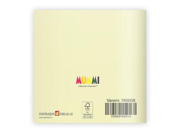 Mummi dobbeltkort - Bestevenn 7,5 cm Mummi