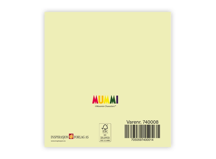 Mummi dobbeltkort - Bestevenn 7,5 cm Mummi 