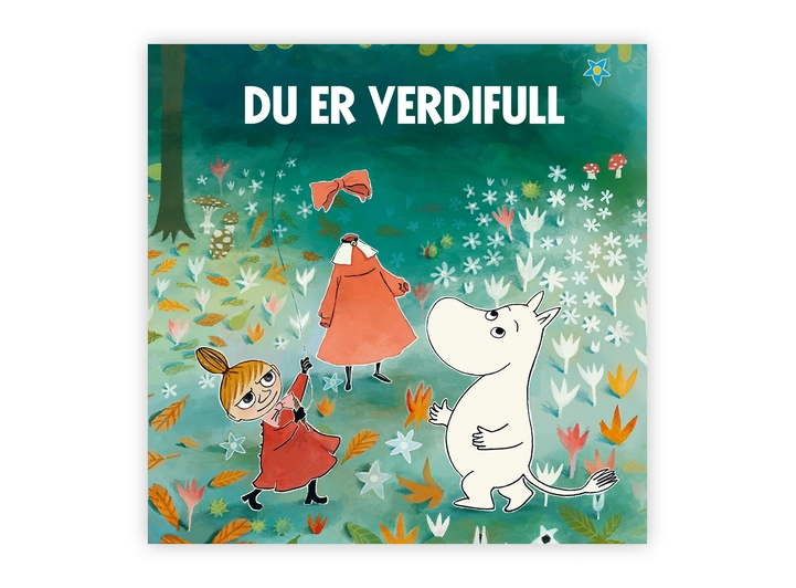 Mummi dobbeltkort - Du er verdifull 12 cm Mummi 