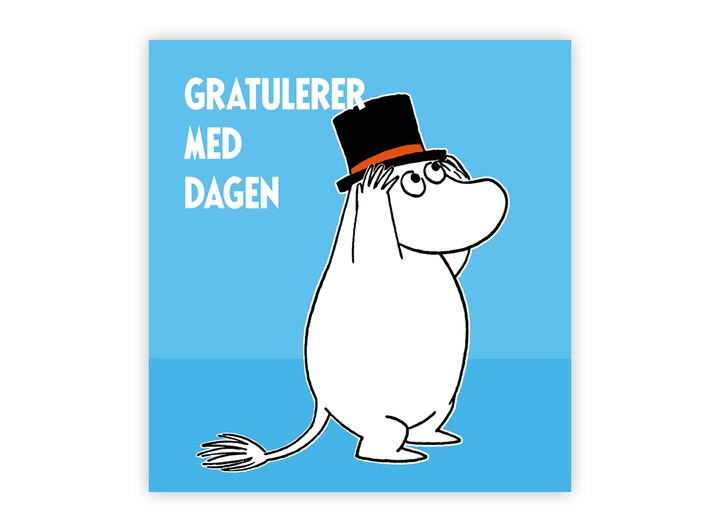 Mummi dobbeltkort - Gratulerer med dagen 7,5 cm Mummi 