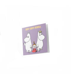 Mummi dobbeltkort - Hipp hipp hurra 7,5 cm Mummi