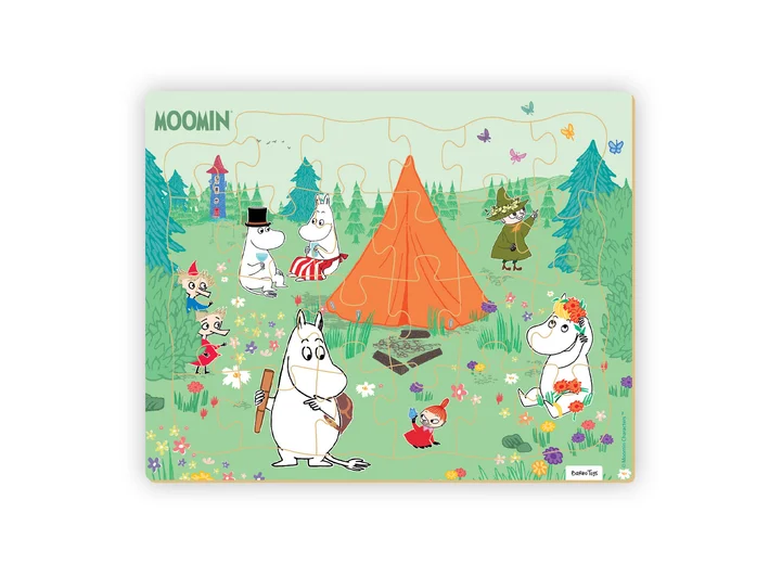 Mummi rammepuslespill - Camping 24 brikker - Fra 3 år 