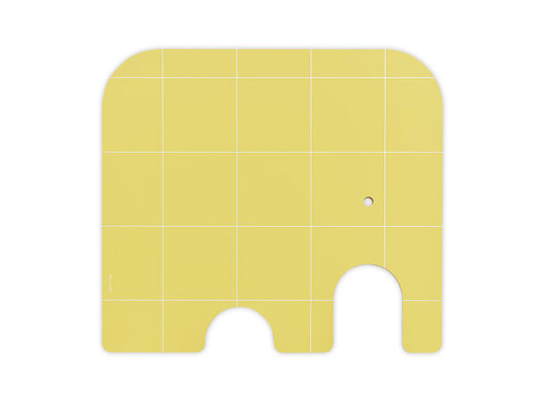 Muurla Skjærebrett - Elefant gul