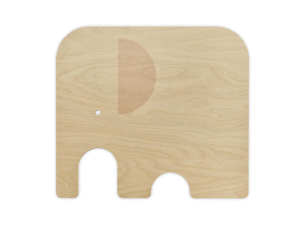 Muurla Skjærebrett - Elefant gul 