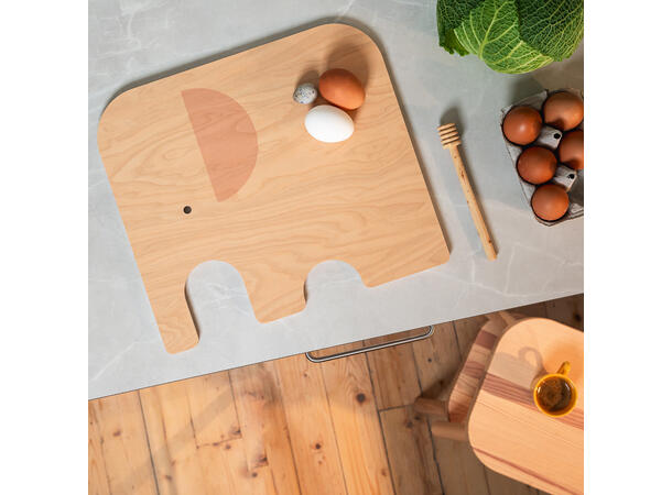 Muurla Skjærebrett - Elefant gul 