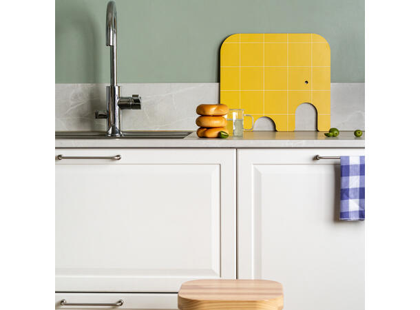 Muurla Skjærebrett - Elefant gul