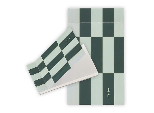 Muurla To-do liste Checks & Stripes Grønn 