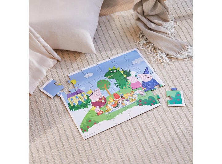 Peppa Gris Puslespill 24 brikker 3 + 