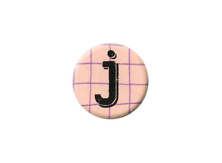 Pickmotion magnet  Linocut J 3,2 cm 