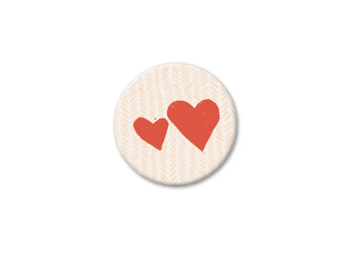 Pickmotion magnet  Two Hearts 3,2 cm 