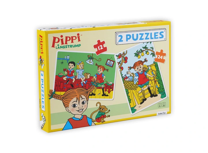 Pippi Langstrømpe - 2 puslespill 