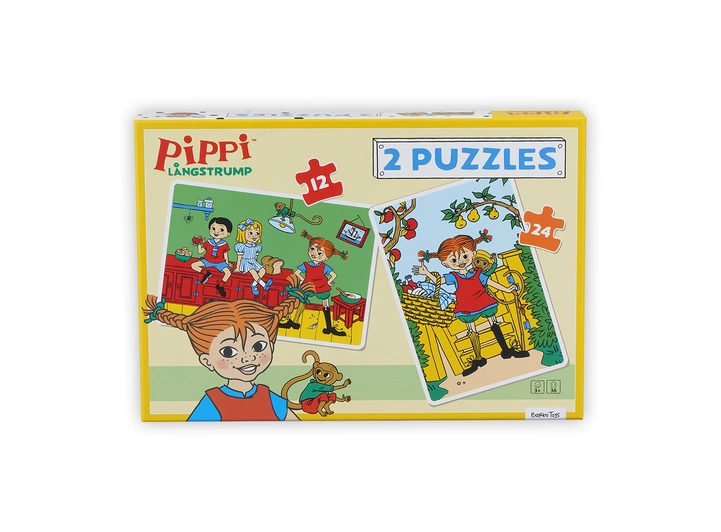 Pippi Langstrømpe - 2 puslespill 