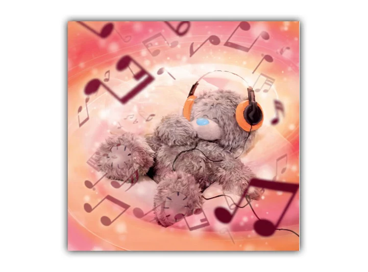 3D Doble Kort Me To You - Musikk 3D Kort 