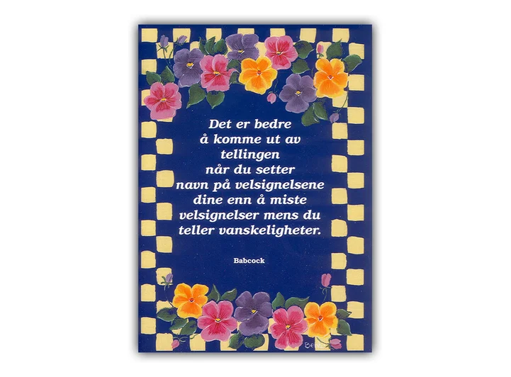 A6 Bente - Det er bedre A6 postkort 