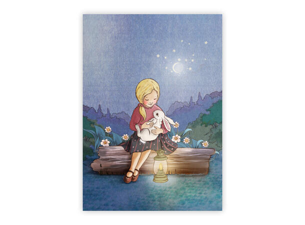Belle & Boo - Postkort Night Bunny A6