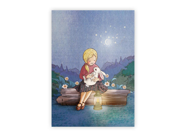 Belle & Boo - Postkort Night Bunny A6 