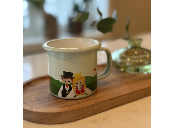 Blafre emaljekopp - Nordmenn 2,5 dl 