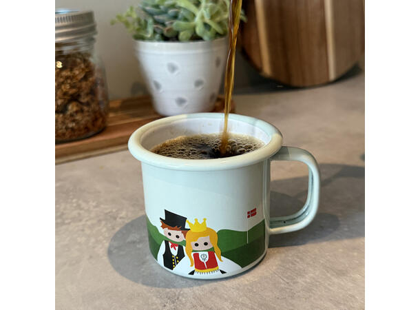 Blafre emaljekopp - Nordmenn 2,5 dl 