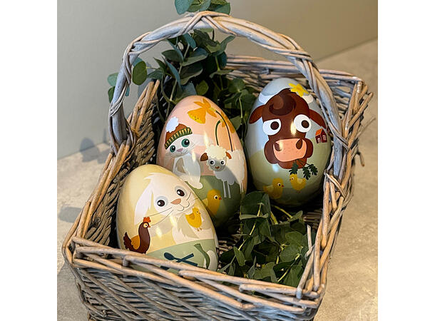Blafre kartong med 6 påskeegg Assortert motiv 2026