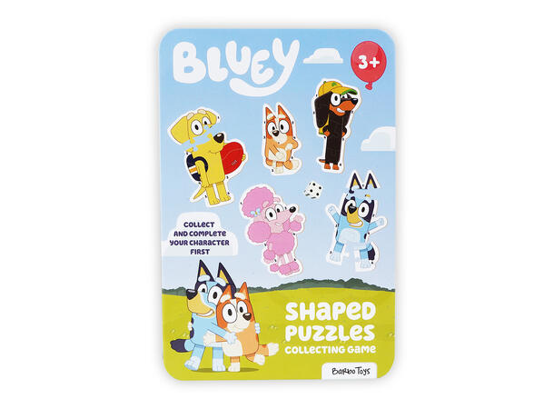 Bluey - Puslespill i tinnboks 5 puslespill