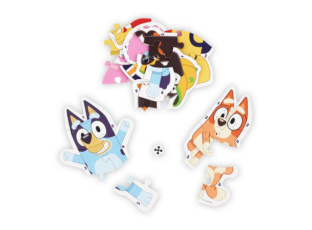 Bluey - Puslespill i tinnboks 5 puslespill