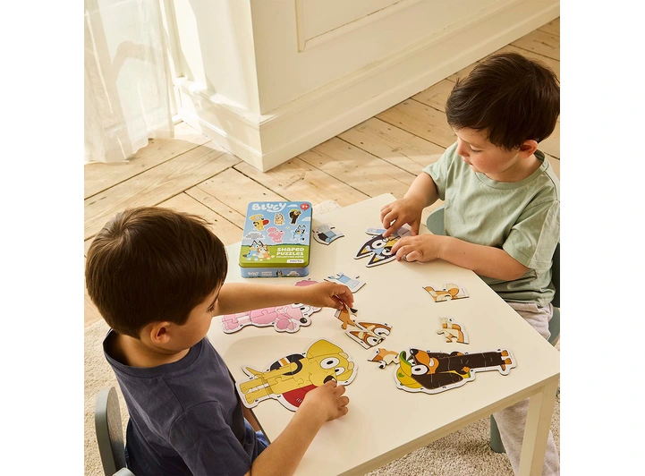 Bluey 5 puslespill i tinnboks Fra 3 år 