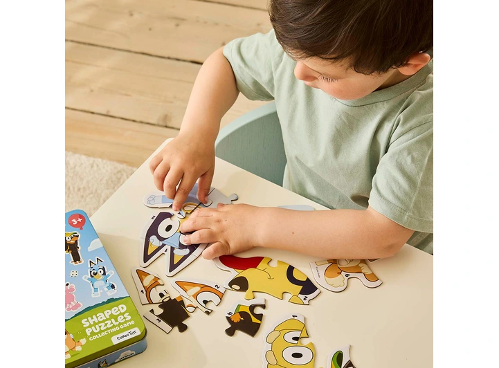 Bluey 5 puslespill i tinnboks Fra 3 år 