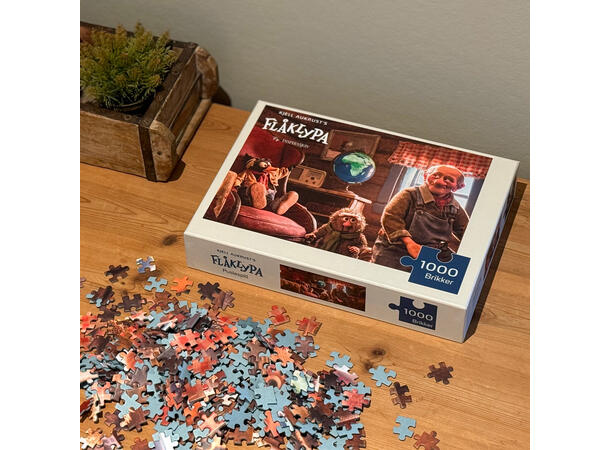 Flåklypa Puslespill 1000 - I stua 1000 brikker 