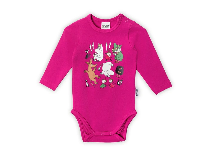 Mummi Body - Virrvarr Fuksia 62 Babyklær fra Mummi 