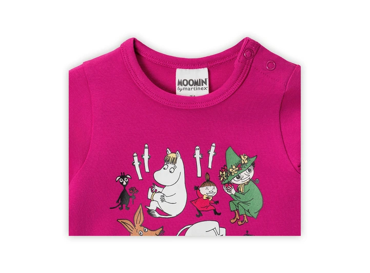 Mummi Body - Virrvarr Fuksia 62 Babyklær fra Mummi 