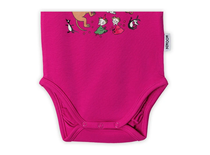 Mummi Body - Virrvarr Fuksia 62 Babyklær fra Mummi 