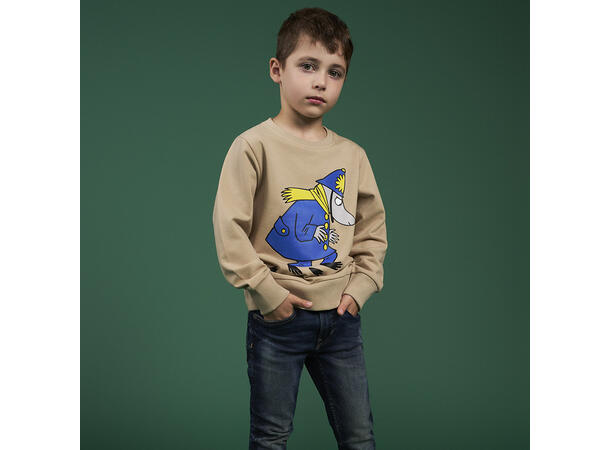 Mummi Collegegenser - Kraftfull Beige Barneklær fra Mummi