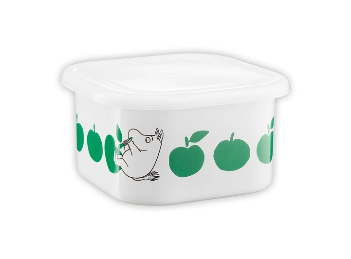 Mummi Emaljekrukke med lokke - Epler 1,5L 