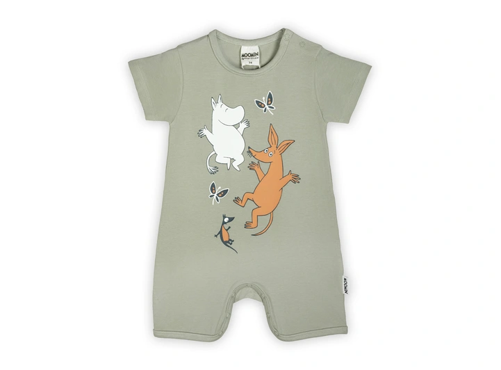 Mummi Playsuit - Frihet Grønn 62 Babyklær fra Mummi 